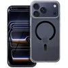 Dėklas Oem Case for iPhone 17 PRO MAX Drop Glue Colorful Ring Mag Cover compatible with MagSafe juodas