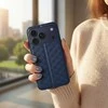 OEM atverčiamas dėklas iPhone 17 PRO MAX / 18 PRO MAX Cubic Book mėlynas