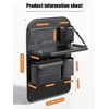 Oem Foldable Automobilio organaizeris for front seats with compartments D03-B juodos spalvos