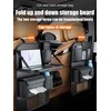 Oem Foldable Automobilio organaizeris for front seats with compartments D03-B juodos spalvos