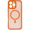 OEM dėklas, skirtas iPhone 16 PRO MAX, visiškai matinis, MagSafe, oranžinis