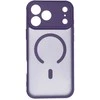 OEM dėklas, skirtas iPhone 17 PRO MAX, visiškai matinis, MagSafe violetinis dėklas