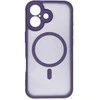 OEM dėklas, skirtas iPhone 17, visiškai matinis, suderinamas su MagSafe violetine