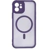 Dėklas Oem Case for iPhone 12 Full Matte Mag Cover compatible with MagSafe violetinė