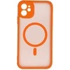 OEM dėklas, skirtas iPhone 11, visiškai matinis, MagSafe, oranžinis