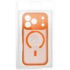 OEM dėklas, skirtas iPhone 16 PRO MAX, visiškai matinis, MagSafe, oranžinis
