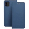 Dėklas Oem LUNA Book Carbon for IPHONE 14 Plus mėlynas