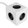 Oem Power strip cube 5 sockets max 3680W with 1,4m power cable E03 baltas