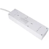 Oem rozetė su 3 lizdais, maks. 3680W, 1xUSB A, 2x type C 25W jungtys su 1,5 m maitinimo laidu E59 balta