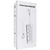 Oem Power strip with 4 sockets max 3680W, 2xUSB A, 2x type C jungtys with 2m power cable E42 baltas