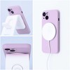 OEM SILICONE MAG COVER dėklas, suderinamas su „MagSafe“, skirtas IPHONE 15, rožinis