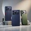 OEM atverčiamas dėklas iPhone 17 / 18 Split Book tamsiai mėlynos ir kreminės spalvos