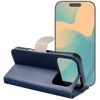 Dėklas Oem Flip case for iPhone 17 Split Book navy and cream