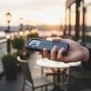 OEM atverčiamas dėklas, skirtas iPhone 17 / 18, „Split Book“, tamsiai mėlynas ir raudonas