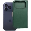 Dėklas Oem Flip case for iPhone 17 Split Book žalias and auksinis