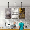 ONKRON Ceiling mount for TV 32"-80" max 68 kg, tilt-swivel, juodas