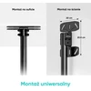 Laikiklis ONKRON Ceiling mount for TV 32"-80" max 68 kg, tilt-swivel, juodas