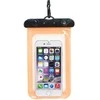 Oem Atsparus vandeniui bag for mobile phone with plastikas closing oranžinis