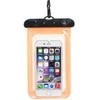 Oem Atsparus vandeniui bag for mobile phone with plastikas closing oranžinis