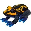 Beppe Plush toy Frog oranžinis and juodas 13cm colorful frog 14120