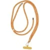 Oem SWING (8mm) Phone lanyard, Phone pendant with adjustable length / cord length 165cm (max 82.5cm in the loop) / on the shoulder or neck - oranžinis-baltas
