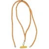 Oem SWING (8mm) Phone lanyard, Phone pendant with adjustable length / cord length 165cm (max 82.5cm in the loop) / on the shoulder or neck - oranžinis-baltas