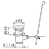 Dugno vožtuvas Oras 552051, Ø 63 mm