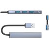 Orico AH-A13 USB-A šakotuvo prijungimo stotis 1x USB-A 3.0 + 3x USB-A 2.0 – pilka