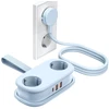 Orico AP3 20W GaN 5in1 maitinimo blokas 2x AC + 2x USB-A + 1x USB-C - Mėlyna