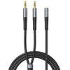 Orico AX1 garso adapteris mini jack 3.5 mm ausinių ir mikrofono skirstytuvas 0.5 m - juodas