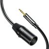Orico AXKF mini jack 3.5 mm to XLR female audio cable 5 m - juodas
