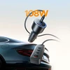 Orico ChargeClip 108W automobilinis įkroviklis 2x USB-A + 4x USB-C su spaustuku - Juodas