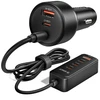 Orico ChargeClip 108W automobilinis įkroviklis 2x USB-A + 4x USB-C su spaustuku - Juodas