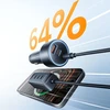 Orico ChargeClip 108W automobilinis įkroviklis 2x USB-A + 4x USB-C su spaustuku - Juodas
