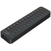 Orico CT2U3-13AB 13x USB-A 3.0 šakotuvas su jungikliais – juodas