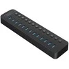 Orico CT2U3-13AB 13x USB-A 3.0 šakotuvas su jungikliais – juodas