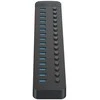 Orico CT2U3-16AB 16x USB-A 3.0 šakotuvas su jungikliais – juodas