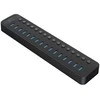 Orico CT2U3-16AB 16x USB-A 3.0 šakotuvas su jungikliais – juodas