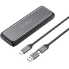 Kieszeń dyskowa Orico DDM2-C3-G2 M.2 NVME USB-A USB-C 3.2 10Gb/s - pilka