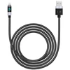 Orico LDA2L USB-A to Lightning Cable 12W with LED Ekranas 0.5m - Juodas and Sidabrinis