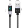 Orico LDA2L USB-A to Lightning Cable 12W with LED Ekranas 0.5m - Juodas and Sidabrinis