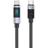 Orico LDC2C USB-C - USB-C PD 100 W laidas su LED Ekranas 480 Mb/s 2 m - 2 vnt. - Juodas