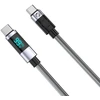 Orico LDC2C USB-C - USB-C PD 100 W laidas su LED Ekranas 480 Mb/s 2 m - 2 vnt. - Juodas
