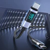 Orico LDC2C USB-C - USB-C PD 100W kabelis su LED Ekranas 480 Mbps 3 m - Juodas