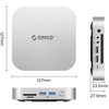 „Orico MiniLink 9-in-1“ prijungimo stotelė su M.2 SSD kietojo disko lizdu – „Sidabrinis“