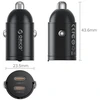 Orico MiniRing 30W 2x USB-C Car Charger - Juodas