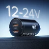 Orico MiniRing 30W 2x USB-C automobilio įkroviklis - Juodas