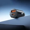 Orico MiniRing 30W USB-A + USB-C Car Charger - Juodas