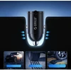 Orico MiniRing 30W USB-A + USB-C automobilinis įkroviklis - Juodas