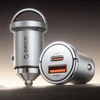 Orico MiniRing Pro 45W USB-A + USB-C Car Charger - Sidabrinis